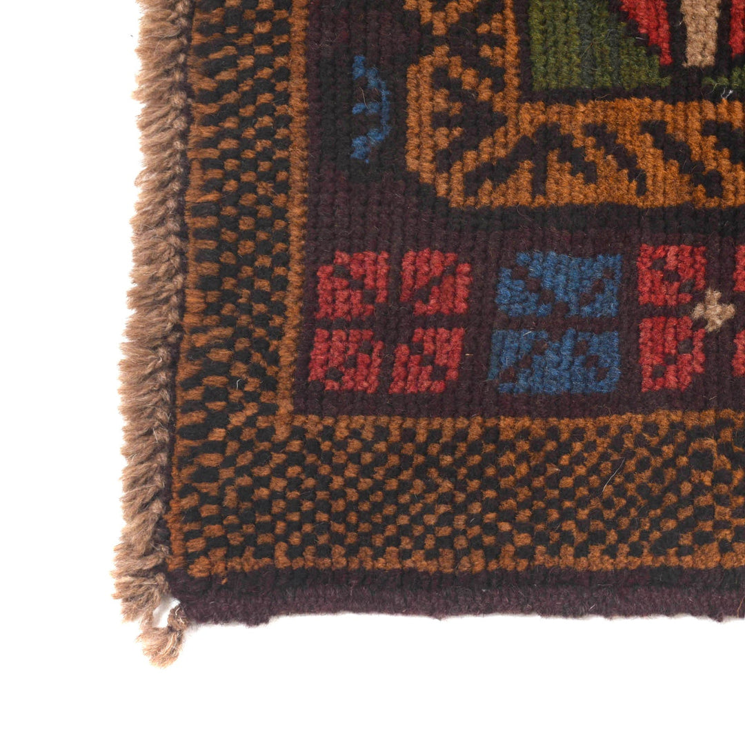 Hand-Knotted Baluchi Runner Rug 2' 4" x 9' 6" - No. AL16827