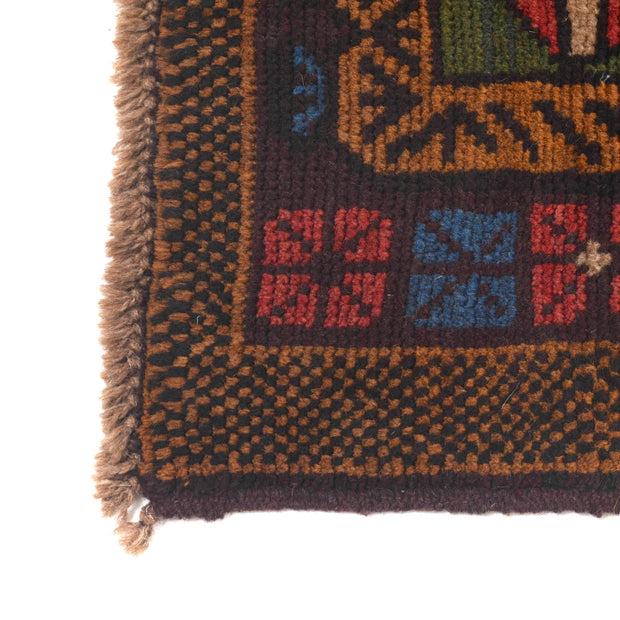 Hand-Knotted Baluchi Runner Rug 2' 4" x 9' 6" - No. AL16827