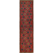 Hand-Knotted Baluchi Runner Rug 2' 4" x 9' 1" - No. AL56361