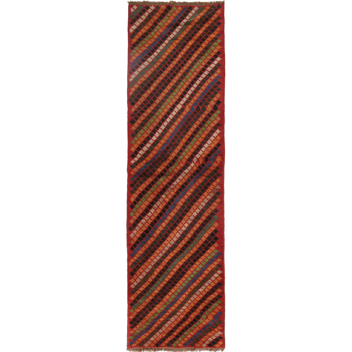 Hand-Knotted Baluchi Runner Rug 2' 8" x 9' 11" - No. AL99867