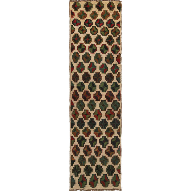 Hand-Knotted Baluchi Runner Rug 2' 7" x 9' 7" - No. AL47795