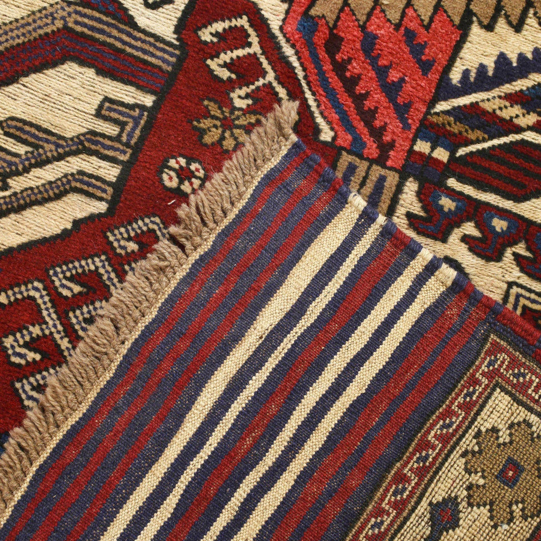 Handmade Barjista Kilim Rug 4' 2" x 6' 1" - No. AL43595
