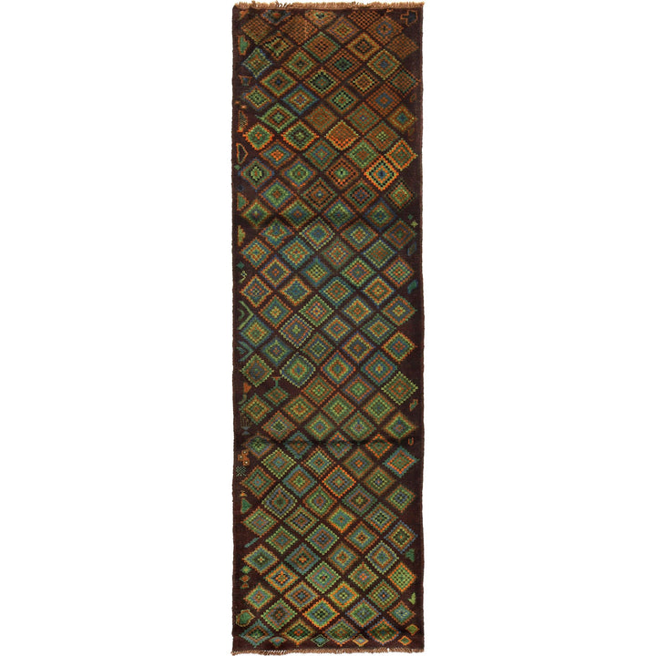 Hand-Knotted Baluchi Runner Rug 2' 9" x 9' 9" - No. AL44044
