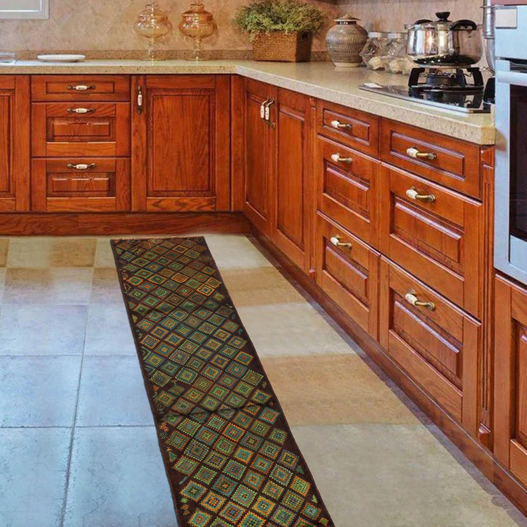 Hand-Knotted Baluchi Runner Rug 2' 9" x 9' 9" - No. AL44044