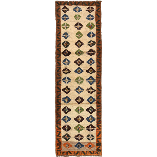 Hand-Knotted Baluchi Runner Rug 2' 6" x 9' 6" - No. AL63801