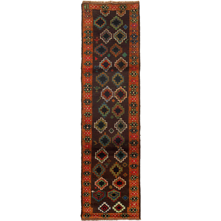 Hand-Knotted Baluchi Runner Rug 2' 7" x 9' 11" - No. AL40977