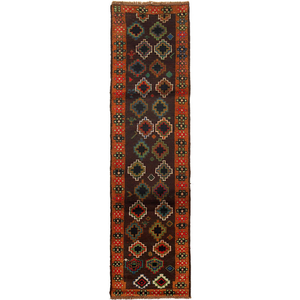 Hand-Knotted Baluchi Runner Rug 2' 7" x 9' 11" - No. AL40977
