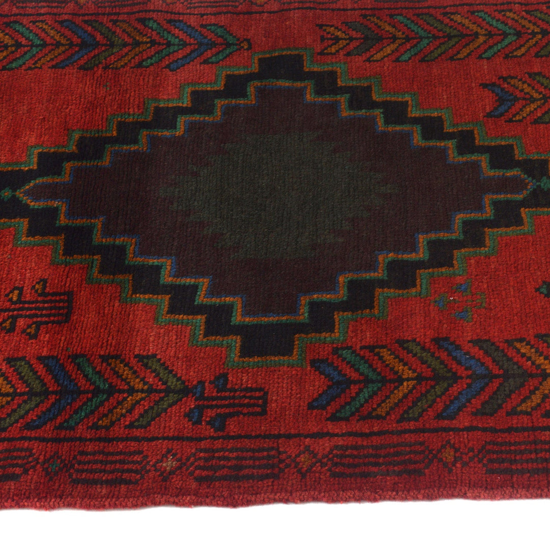 Hand-Knotted Baluchi Runner Rug 2' 9" x 9' 9" - No. AL37405