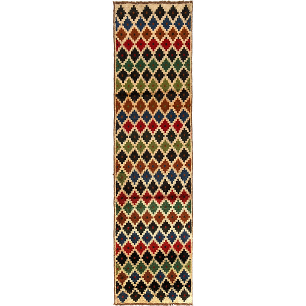 Hand-Knotted Baluchi Runner Rug 2' 6" x 9' 6" - No. AL50082