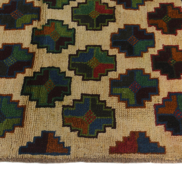 Hand-Knotted Baluchi Runner Rug 2' 7" x 9' 11" - No. AL93120