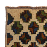 Hand-Knotted Baluchi Runner Rug 2' 7" x 9' 11" - No. AL93120