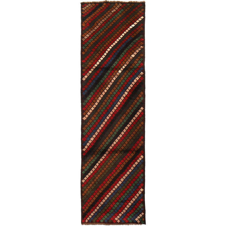 Hand-Knotted Baluchi Runner Rug 2' 9" x 9' 11" - No. AL73544