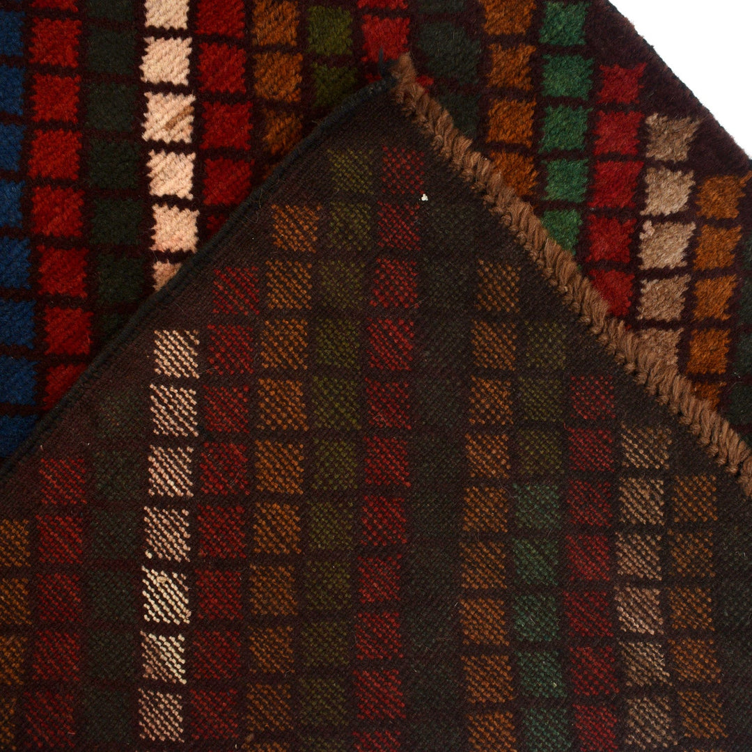 Hand-Knotted Baluchi Runner Rug 2' 9" x 9' 11" - No. AL73544