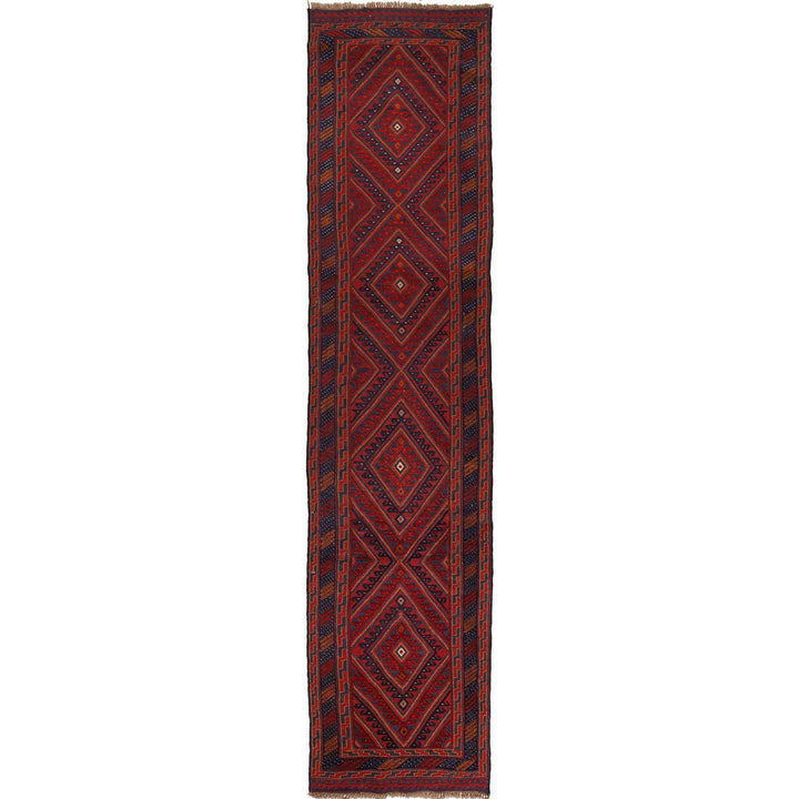 Hand Knotted Mashwani Runner 2' 7" x 12' 4" - No. AL57475