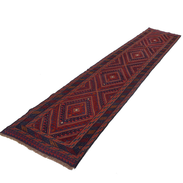 Hand Knotted Mashwani Runner 2' 7" x 12' 4" - No. AL57475