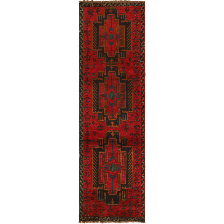 Hand-Knotted Baluchi Runner Rug 2' 8" x 9' 3" - No. AL28747