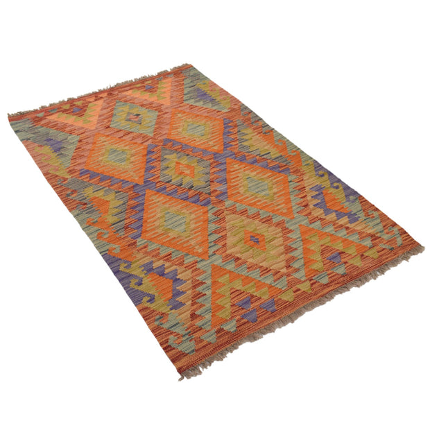 Handmade Vegetable Kilim 3' 2" x 5' 1" - No. AL61163