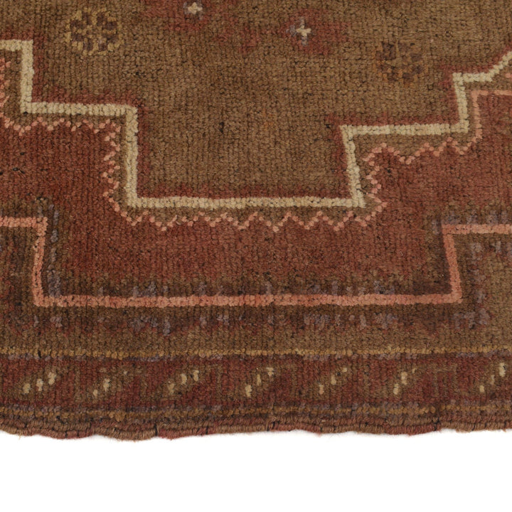 Brown Color Overdyed Area Rug 3' 0" x 4' 9" - No. AL39968