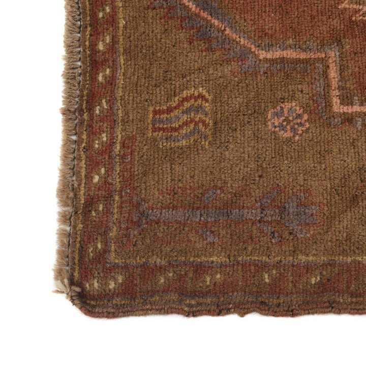 Brown Color Overdyed Area Rug 3' 0" x 4' 9" - No. AL39968