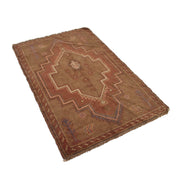 Brown Color Overdyed Area Rug 3' 0" x 4' 9" - No. AL39968
