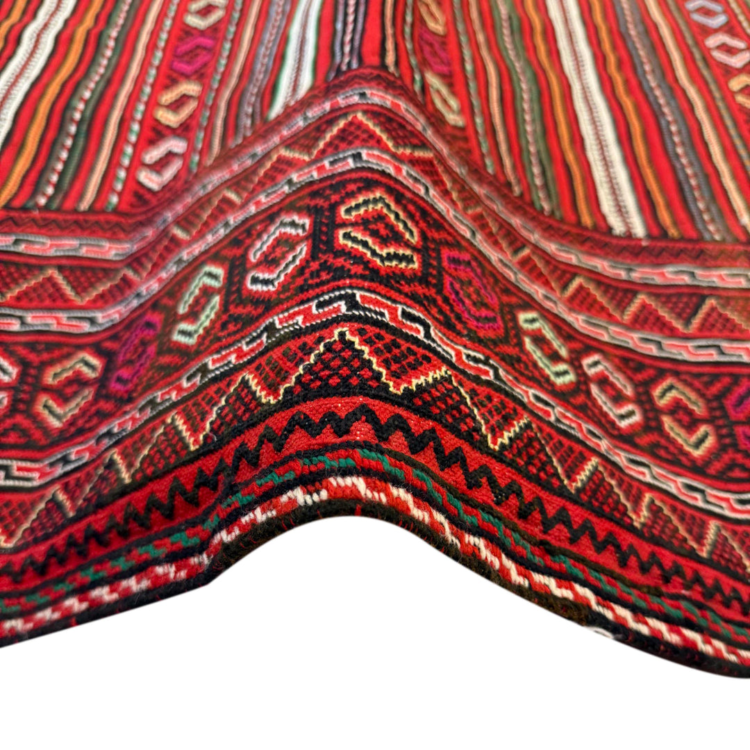 Afghan Kilim Rug 4' 9" x 6' 3" Flat-Weave | No. AL26576