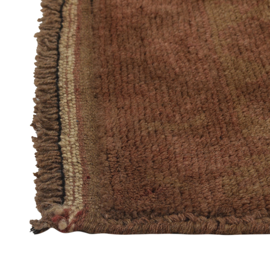 Brown Color Overdyed Area Rug 3' 0" x 4' 6" - No. AL80845