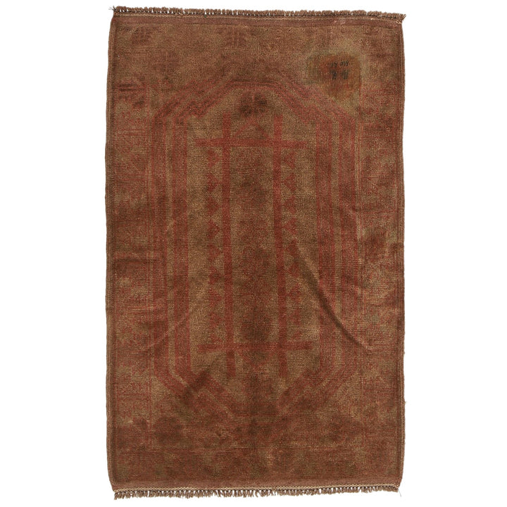 Brown Color Overdyed Area Rug 2' 11" x 4' 6" - No. AL80678
