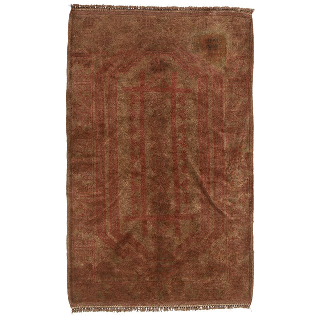 Brown Color Overdyed Area Rug 2' 11" x 4' 6" - No. AL80678