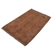 Brown Color Overdyed Area Rug 2' 11" x 4' 6" - No. AL80678