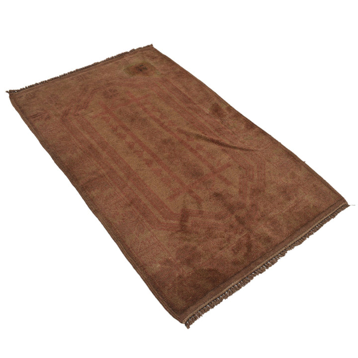 Brown Color Overdyed Area Rug 2' 11" x 4' 6" - No. AL80678