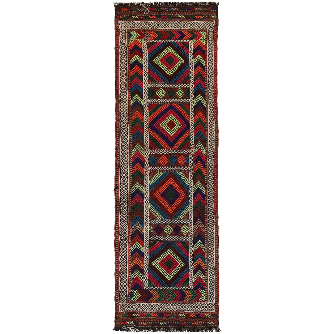 Tribal Afghan Suzani Kilim Runner 2' 0" x 6' 3" - No. AL71799