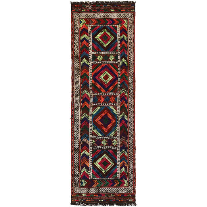 Tribal Afghan Suzani Kilim Runner 2' 0" x 6' 3" - No. AL71799