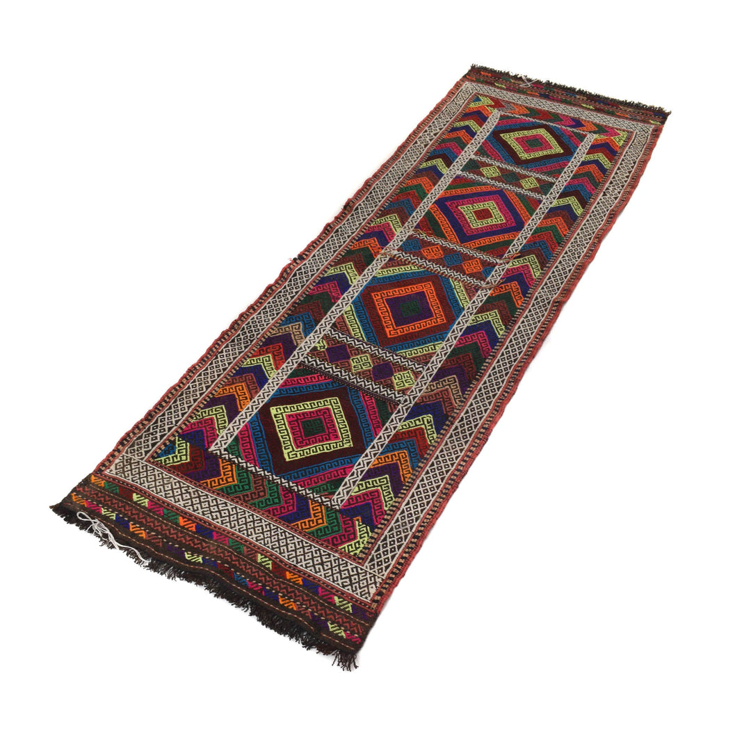 Tribal Afghan Suzani Kilim Runner 2' 0" x 6' 3" - No. AL71799