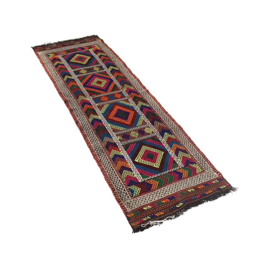 Tribal Afghan Suzani Kilim Runner 2' 0" x 6' 3" - No. AL71799