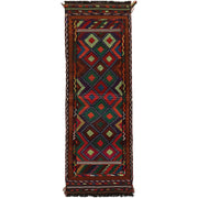 Tribal Afghan Suzani Kilim Runner 2' 4" x 6' 8" - No. AL83983
