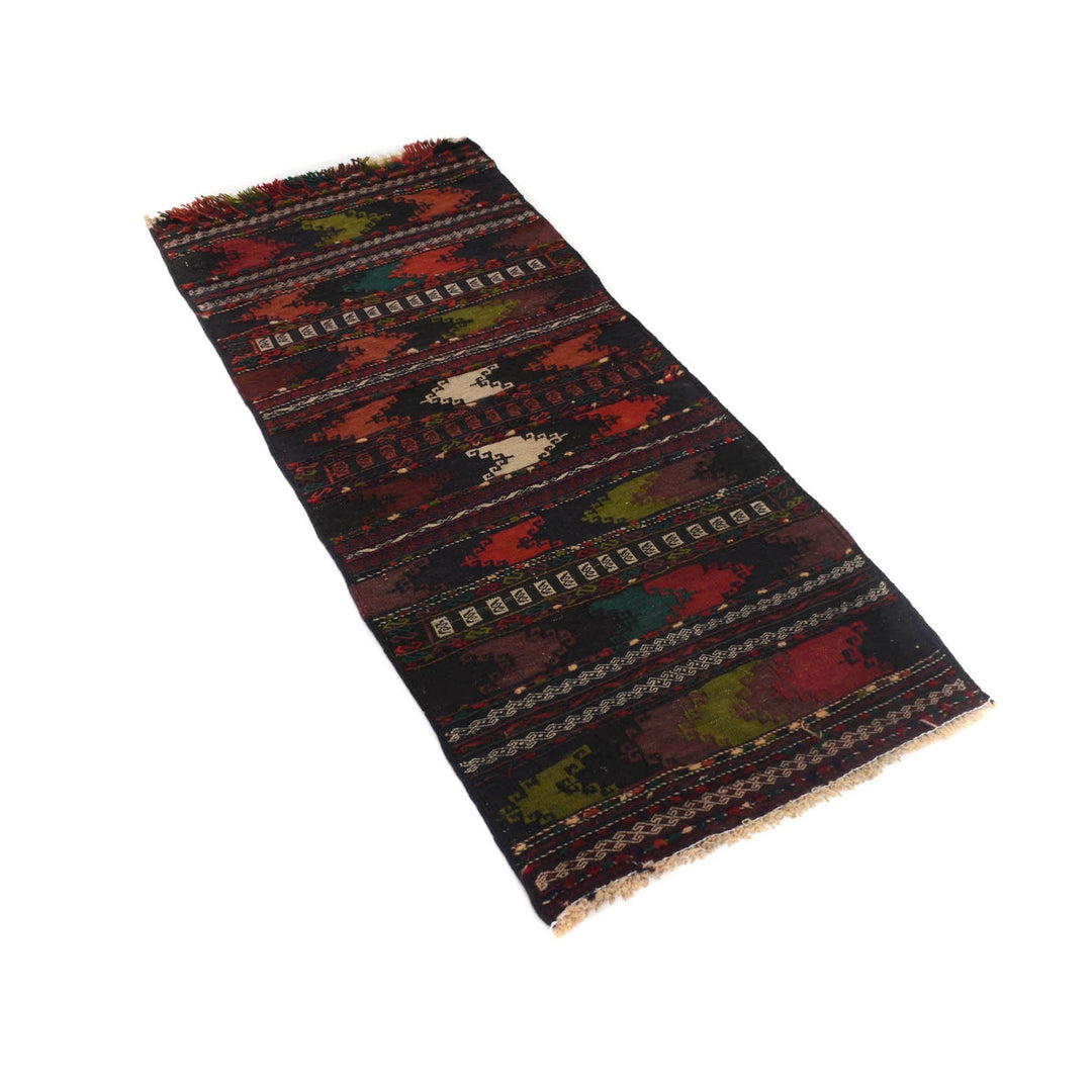 Hand Knotted Sufra Kilem Runner 2' 2" x 4' 10" - No. AL57275