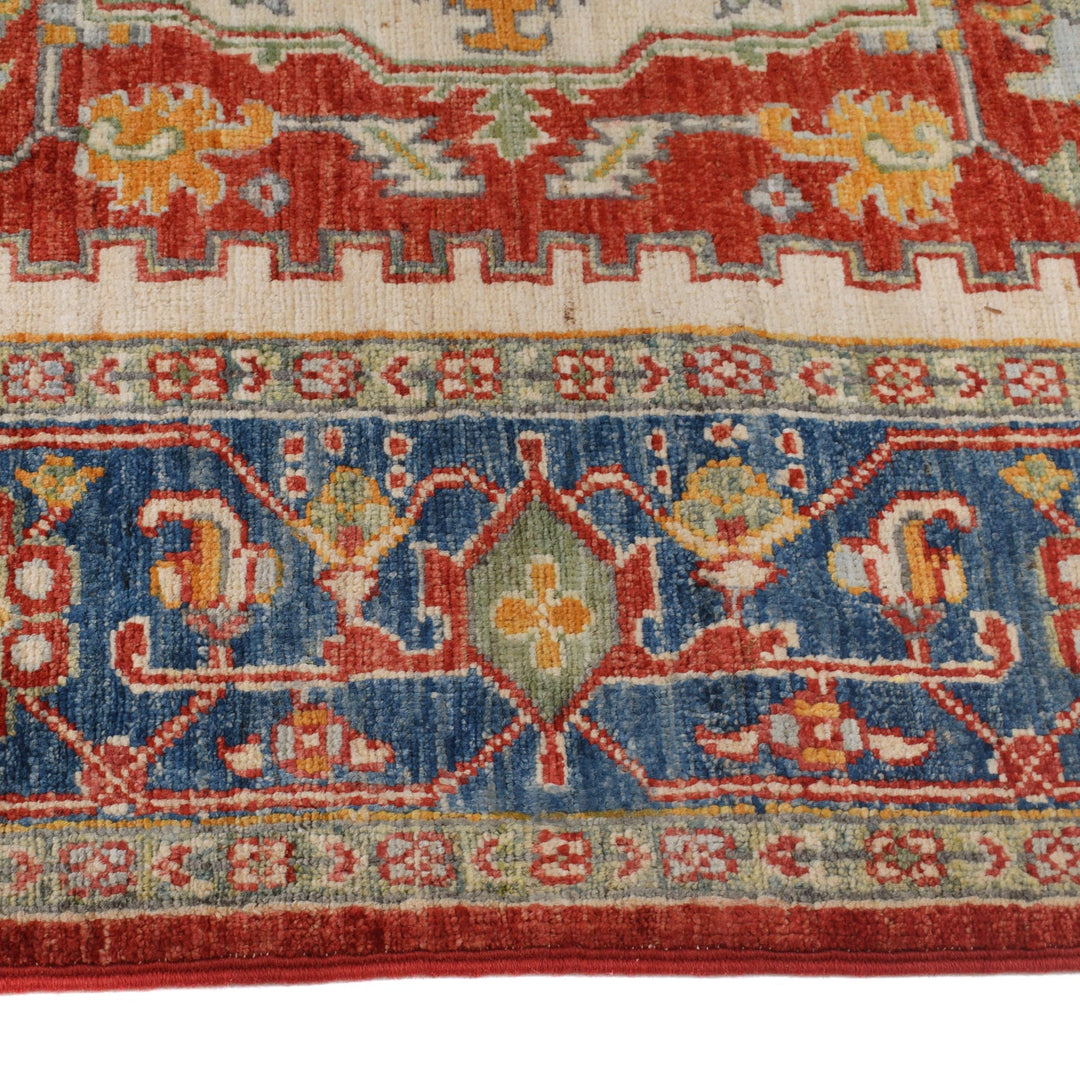 Hand Knotted Heriz Rug 5' 0" x 6' 6" - No. AL23731