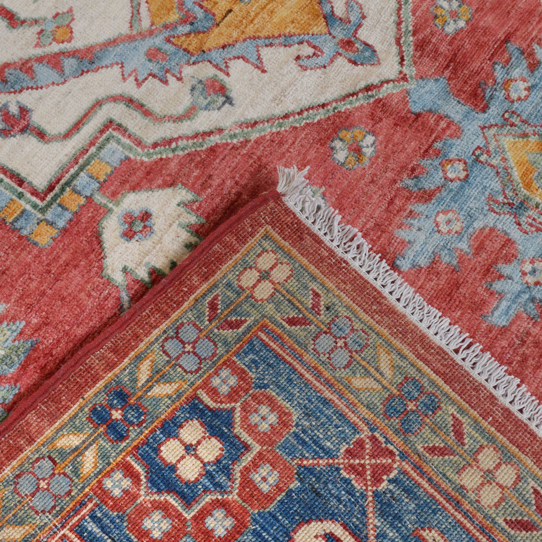 Handmade Persian Design Heriz Carpet 8' 1" x 9' 9" - No. AL15982