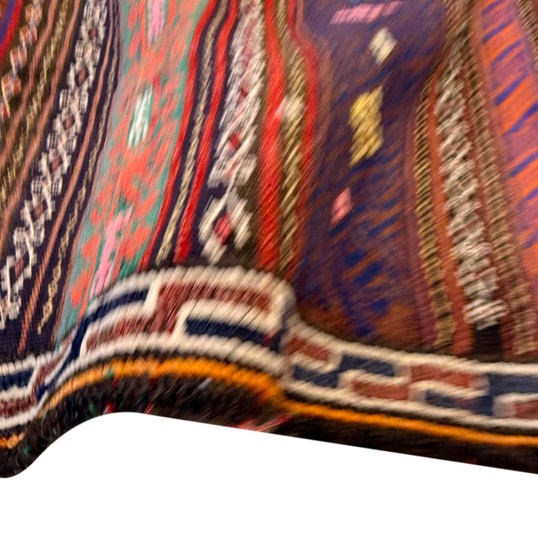 Afghan Laghari Kilim Rug 4' 5" x 6' 9" Flat-Weave | No. AL83391