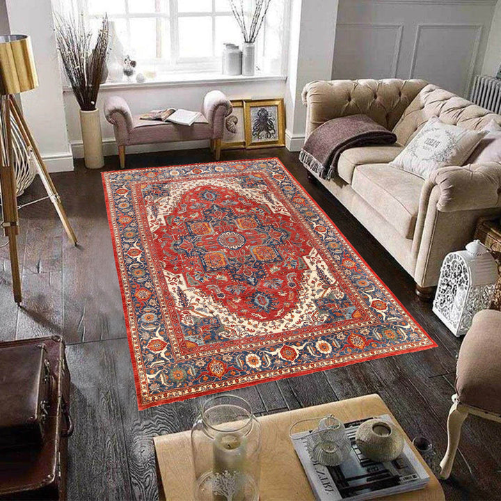 Afghan Heriz Rug 10' 0" x 13' 6" Hand-Knotted field