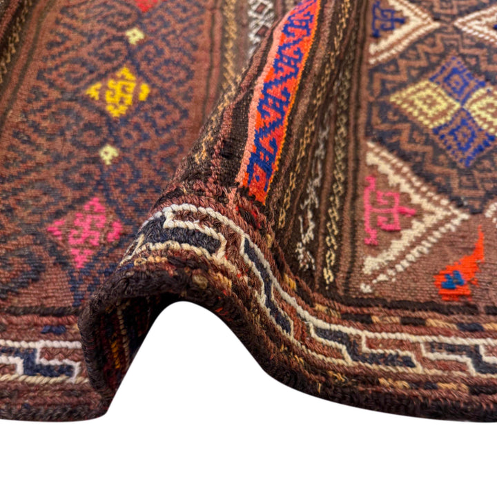 Afghan Laghari Kilim Rug 4' 6" x 6' 1" Flat-Weave | No. AL51115