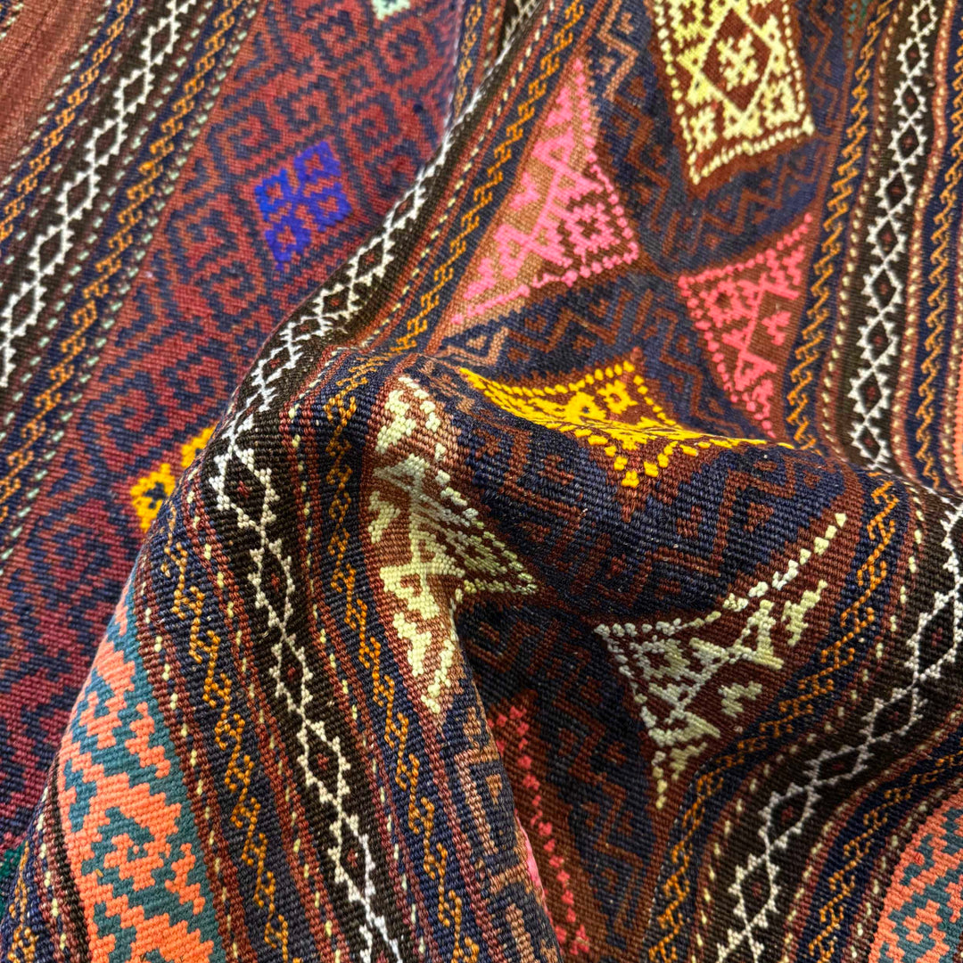 Afghan Laghari Kilim Rug 4' 4" x 7' 9" Hand-Knotted | No. AL70803