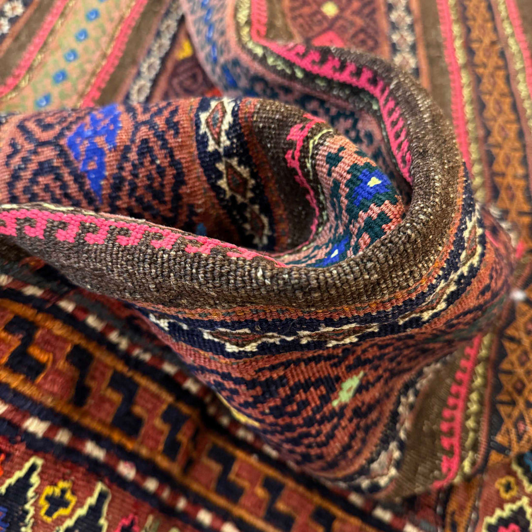 Afghan Laghari Kilim Rug 4' 0" x 6' 4" Hand-Knotted | No. AL11524
