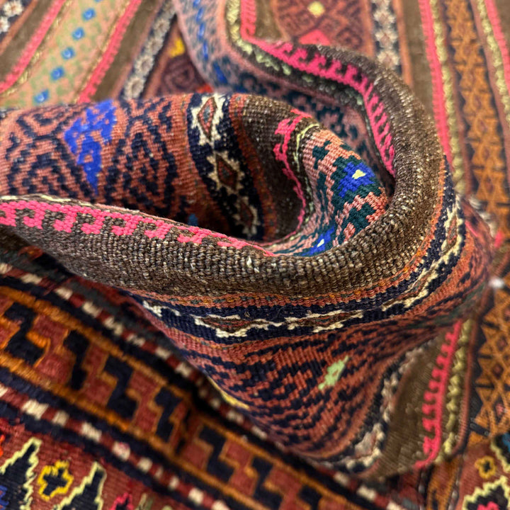Afghan Laghari Kilim Rug 4' 0" x 6' 4" Hand-Knotted | No. AL11524