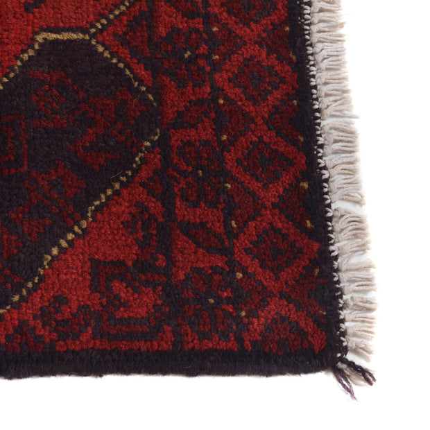 Red Afghan Area Runner Rug 1' 8" x 4' 11" - No. AL24818