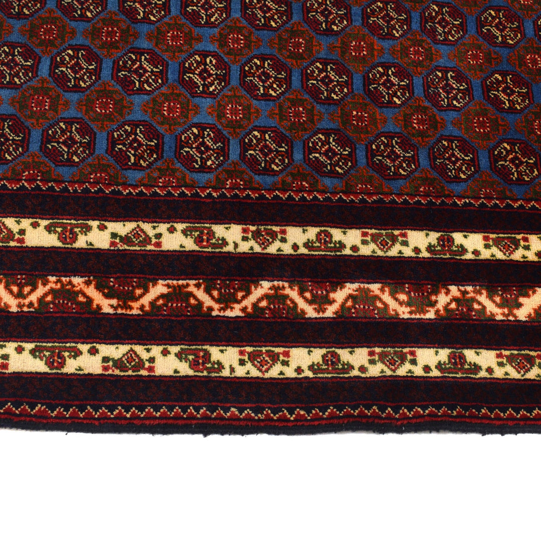 Navy Blue Color Khoja Roshnai Area Rug 3' 1" x 4' 9" - No. AL98414