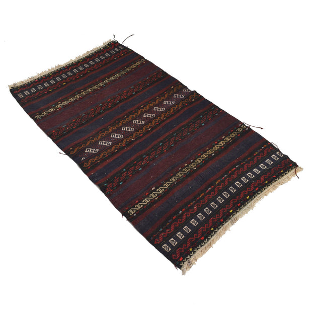Hand Knotted Sufra Kilem Runner 2' 7" x 4' 4" - No. AL89066