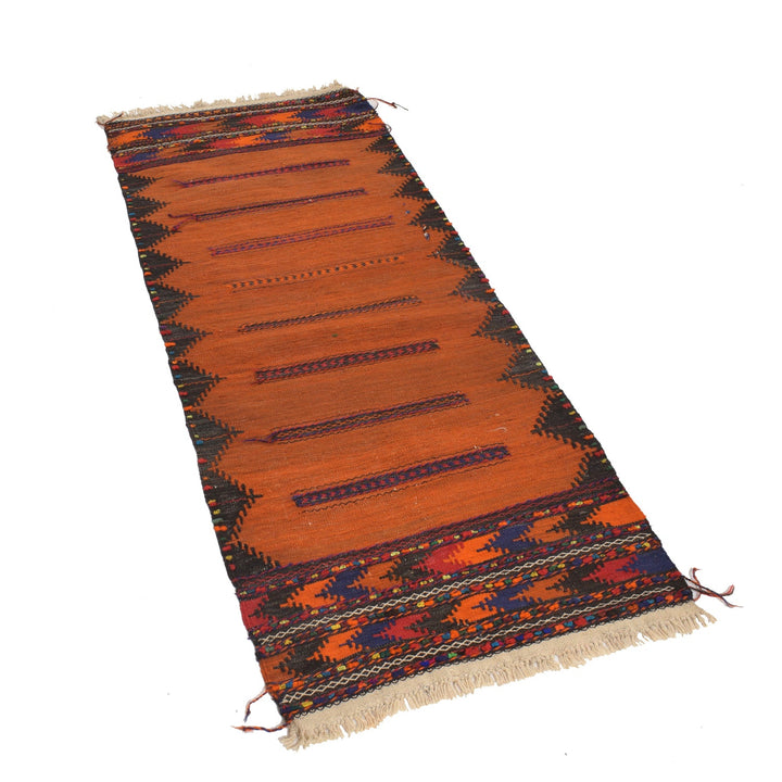 Handmade Table Sheet Kilim Runner 2' 2" x 5' 5" - No. AL14580