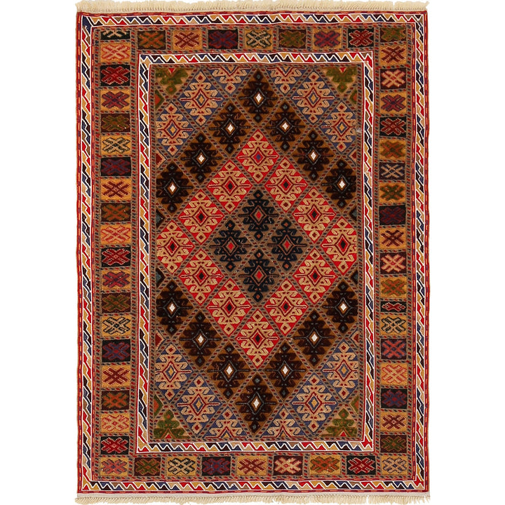 Handmade Nakhunak Kilim Rug 2' 8" x 3' 8" - No. AL29312