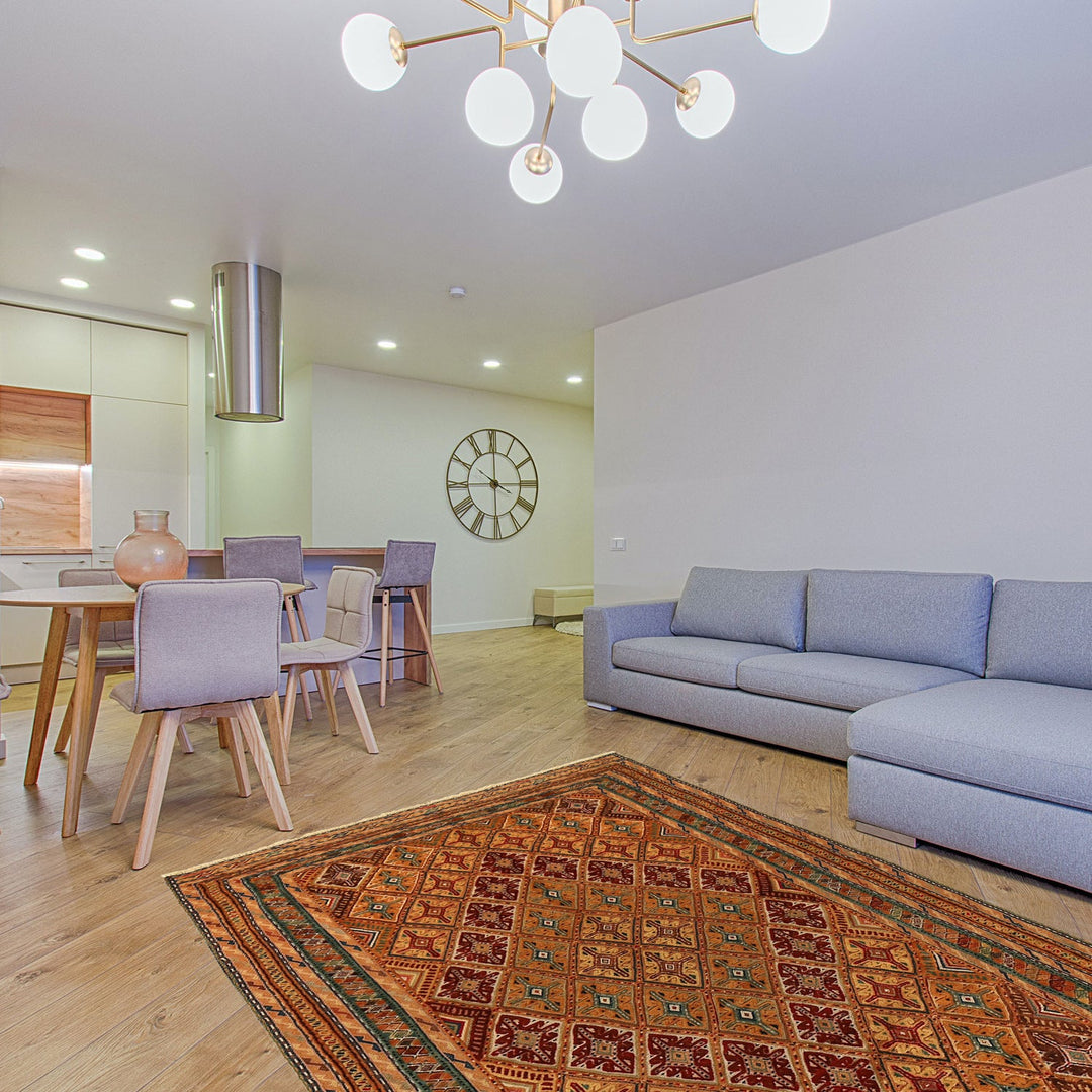 Hand Knotted Luxury Kilim Rug 3' 2" x 4' 12" - No. AL95060